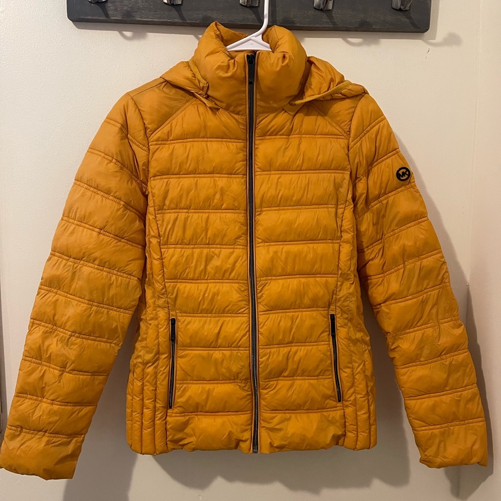 A very warm down jacket Great to keep you warm on those cool evenings